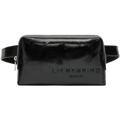 LIEBESKIND BERLIN Leder Umhängetasche Gürteltasche Elvira Paper Touch Crinkle Belt Bag Black schwarz LIEBESKIND BERLIN Leder Umhängetasche Gürteltasche Elvira Paper Touch Crinkle Belt Bag Black schwarz