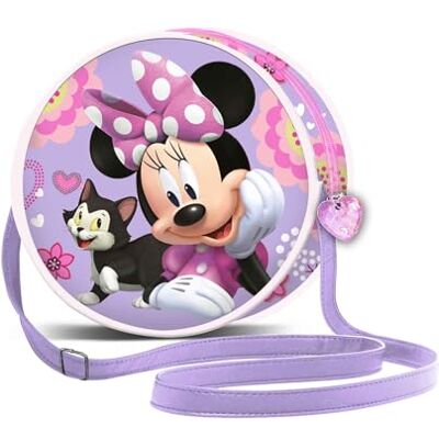 Disney Minnie Maus Cat-Runde Umhängetasche, Lila, 18,5 x 18,5 cm Disney Minnie Maus Cat-Runde Umhängetasche, Lila, 18,5 x 18,5 cm