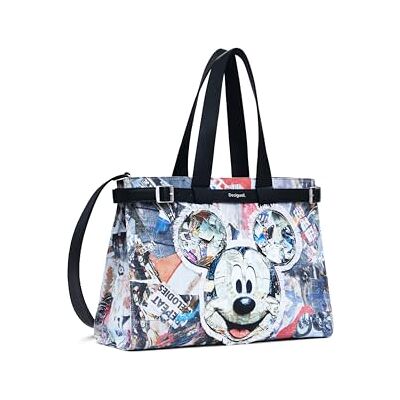 Desigual Schultertasche Umhängetasche Mickey Collage Hobart Shoulder Bag Tutti Fruti bunt Desigual Schultertasche Umhängetasche Mickey Collage Hobart Shoulder Bag Tutti Fruti bunt