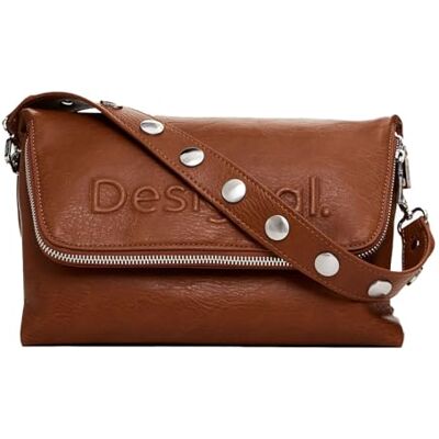 Desigual Umhängetasche Schultertasche Half Logo Venecia 3.0 Crossbody Bag Leather West braun Desigual Umhängetasche Schultertasche Half Logo Venecia 3.0 Crossbody Bag Leather West braun