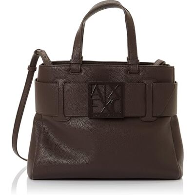 Giorgio Armani Women's Susy, Essential, sustainable, Soft, Metal Logo, SHOPPING BAG, Brown, One size Giorgio Armani Women's Susy, Essential, sustainable, Soft, Metal Logo, SHOPPING BAG, Brown, One size