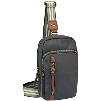 camel active Bari Damen Handtasche Sling Bag Rucksack Mittelgroß Grau camel active Bari Damen Handtasche Sling Bag Rucksack Mittelgroß Grau