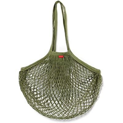 LEGAMI Unisex Cotton Netztasche Mesh Bag, 41 x 65 cm mit Griffen, grüne Variante, robust und praktisch, maximales Benutzergewicht 10 kg, 100% Baumwolle, maschinenwaschbar LEGAMI Unisex Cotton Netztasche Mesh Bag, 41 x 65 cm mit Griffen, grüne Variante, robust und praktisch, maximales Benutzergewicht 10 kg, 100% Baumwolle, maschinenwaschbar