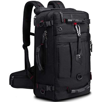 KAKA Wanderrucksäcke Reiserucksack Outdoor Sporttasche Damen Herren 40L Schultertasche Handtasche Rucksack für Trekking Radsport Reisen Wandern Camping Schwarz KAKA Wanderrucksäcke Reiserucksack Outdoor Sporttasche Damen Herren 40L Schultertasche Handtasche Rucksack für Trekking Radsport Reisen Wandern Camping Schwarz