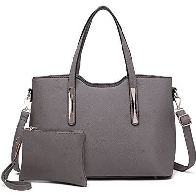Miss Lulu Handtasche Damen Tasche Shopper Mittelgroß Schultertaschen 2 Pieces Set Miss Lulu Handtasche Damen Tasche Shopper Mittelgroß Schultertaschen 2 Pieces Set