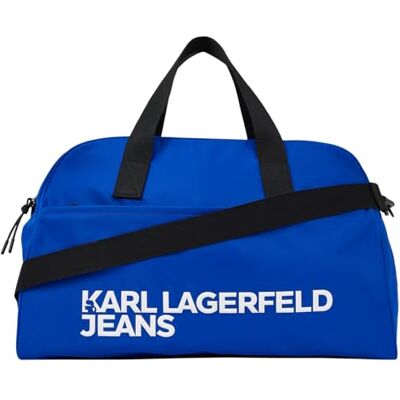KARL LAGERFELD JEANS Damen Nylon Gymbag KLJ Blue One Size KARL LAGERFELD JEANS Damen Nylon Gymbag KLJ Blue One Size