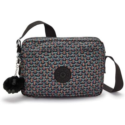 Kipling ABANU M Mittelgroße Umhängetasche, Geo Feather (Schwarz) Kipling ABANU M Mittelgroße Umhängetasche, Geo Feather (Schwarz)