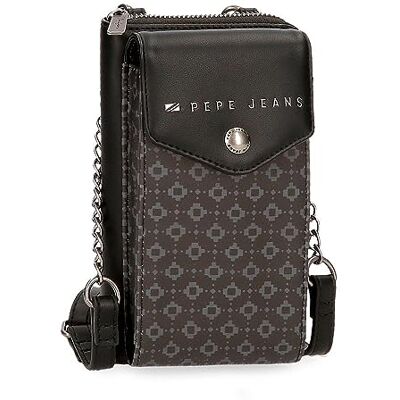 Pepe Jeans Bethany Geldbörsen und Geldbörsen aus Kunstleder, Schwarz, Grün, Verschiedene Größen Pepe Jeans Bethany Geldbörsen und Geldbörsen aus Kunstleder, Schwarz, Grün, Verschiedene Größen
