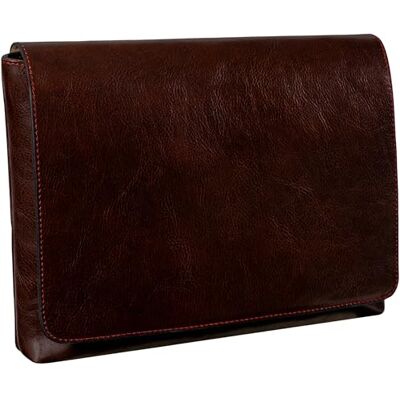 Time Resistance Leder-Umhängetasche für Herren – Vollnarbenleder – Umhängetasche in Tablet-Größe Time Resistance Leder-Umhängetasche für Herren – Vollnarbenleder – Umhängetasche in Tablet-Größe