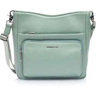 Mandarina Duck Mellow Leather Crossover, Damen, Iceberg Green Mandarina Duck Mellow Leather Crossover, Damen, Iceberg Green