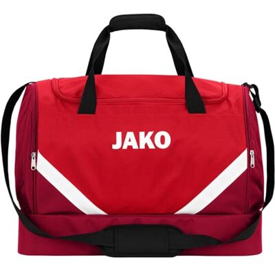 JAKO Unisex Sporttasche Iconic, rot/weinrot, M JAKO Unisex Sporttasche Iconic, rot/weinrot, M