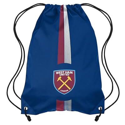 FOCO Offizielles Lizenzprodukt Ultra-Action-Fußball-Sporttasche mit Kordelzug (West Ham United FC) FOCO Offizielles Lizenzprodukt Ultra-Action-Fußball-Sporttasche mit Kordelzug (West Ham United FC)