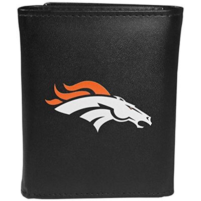 Siskiyou Sports NFL Denver Broncos Tri-fold Wallet Large Logo Black Siskiyou Sports NFL Denver Broncos Tri-fold Wallet Large Logo Black
