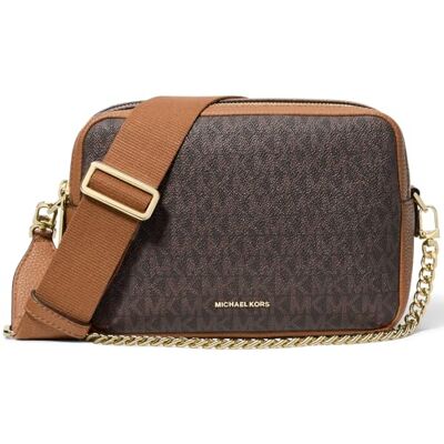 Michael Kors MD DBLZP CHN CAMERA XBODY BRN/ACORN One Size Michael Kors MD DBLZP CHN CAMERA XBODY BRN/ACORN One Size