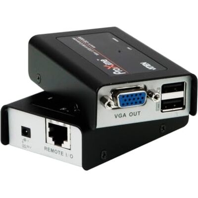 Aten CE100 Mini-USB KVM Extender 100m, Schwarz Aten CE100 Mini-USB KVM Extender 100m, Schwarz