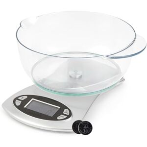 SALTER 1069 SVDR Digitale Küchenwaage – elektronisch, spülmaschinenfest, 1,8L Schüssel, Uhr im Maßstab 4-in-1, Stoppuhr, Raumtemperatursensor, große, gut ablesbare LCD-Anzeige für zöllig/metrisch SALTER 1069 SVDR Digitale Küchenwaage – elektronisch, spülmaschinenfest, 1,8L Schüssel, Uhr im Maßstab 4-in-1, Stoppuhr, Raumtemperatursensor, große, gut ablesbare LCD-Anzeige für zöllig/metrisch