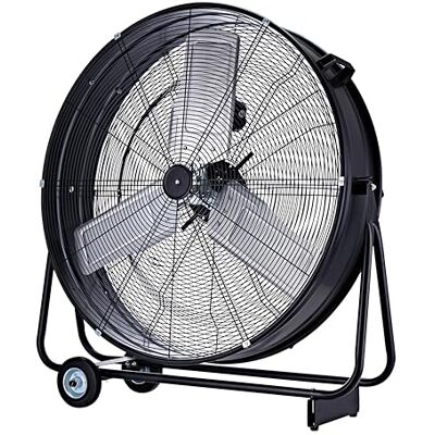 Be Cool Industrie-Windmaschine 75cm BCIWM75CM – Fahrbarer Trommelventilator, Ø 75 cm (30"), 300 Watt, Vollkupfermotor, 2 Geschwindigkeiten, Aluminium-Rotorblätter, Spinnennetz-Schutzgitter, schwarz Be Cool Industrie-Windmaschine 75cm BCIWM75CM – Fahrbarer Trommelventilator, Ø 75 cm (30"), 300 Watt, Vollkupfermotor, 2 Geschwindigkeiten, Aluminium-Rotorblätter, Spinnennetz-Schutzgitter, schwarz