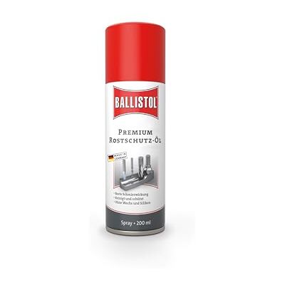 BALLISTOL 25260 Premium Rostschutz-Öl PROTEC 200ml Spray – Schmierwirkung, ohne Wachs, säurefrei – Pflege, Wartung, Farblos BALLISTOL 25260 Premium Rostschutz-Öl PROTEC 200ml Spray – Schmierwirkung, ohne Wachs, säurefrei – Pflege, Wartung, Farblos