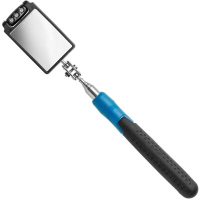 Högert Technik Teleskop-Inspektionsspiegel 50x80 mm mit LED, ausziehbar 30–88 cm, drehbarer Spiegelkopf, Teleskopspiegel mit Licht, Inspektionsspiegel ausziehbar, Werkstatt Spiegel Werkzeug Högert Technik Teleskop-Inspektionsspiegel 50x80 mm mit LED, ausziehbar 30–88 cm, drehbarer Spiegelkopf, Teleskopspiegel mit Licht, Inspektionsspiegel ausziehbar, Werkstatt Spiegel Werkzeug