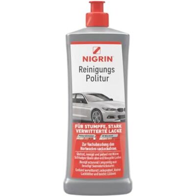 NIGRIN Reinigungs-Politur, für stumpfe, stark verwitterte Lacke, glättet und reinigt, 500 ml NIGRIN Reinigungs-Politur, für stumpfe, stark verwitterte Lacke, glättet und reinigt, 500 ml