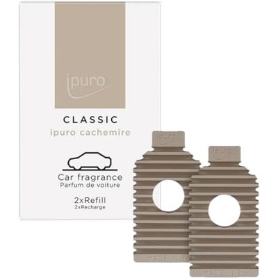 Ipuro Classic Autoduft Cachemire EVA Refill 2x9g Eleganter Duft für Auto mit Rose, Johannisbeere und Zedernholz Langanhaltender Autoduft Lufterfrischer Passend für Classic Autostecker Clip Ipuro Classic Autoduft Cachemire EVA Refill 2x9g Eleganter Duft für Auto mit Rose, Johannisbeere und Zedernholz Langanhaltender Autoduft Lufterfrischer Passend für Classic Autostecker Clip