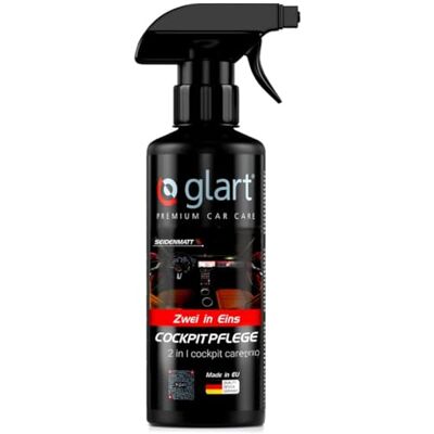 Glart 45CP Cockpitpflege 500 ml – für Kunststoff im Auto Innenraum – seidenmatt, UV-Schutz, duftneutral – antistatisch und pflegend – für Cockpit, Türverkleidungen, Mittelkonsole Glart 45CP Cockpitpflege 500 ml – für Kunststoff im Auto Innenraum – seidenmatt, UV-Schutz, duftneutral – antistatisch und pflegend – für Cockpit, Türverkleidungen, Mittelkonsole