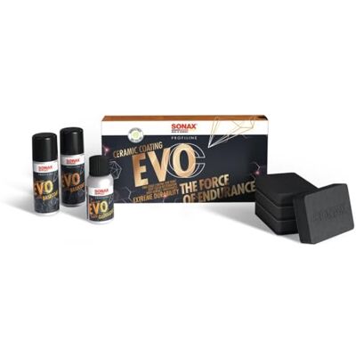 SONAX PROFILINE CeramicCoating CC Evo (150 ml) Zwei-Komponenten-Coating von Lacken mit verbesserter Haltbarkeit für bis zu 5 Jahre Schutz Art-Nr. 02378410 SONAX PROFILINE CeramicCoating CC Evo (150 ml) Zwei-Komponenten-Coating von Lacken mit verbesserter Haltbarkeit für bis zu 5 Jahre Schutz Art-Nr. 02378410