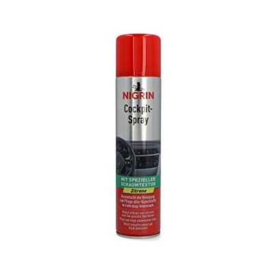 NIGRIN Cockpit-Spray Zitrone Auto Innenreiniger für Cockpit, Polster, Leder, Innenraum, Armaturenbrett, Duftspray Lemon 400 ml NIGRIN Cockpit-Spray Zitrone Auto Innenreiniger für Cockpit, Polster, Leder, Innenraum, Armaturenbrett, Duftspray Lemon 400 ml
