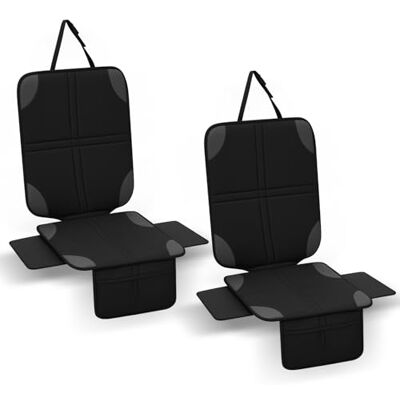 Romon Kindersitzunterlage Auto, 2 Stück Autositzschoner Geeignete Sitzschoner Rutschfester Wasserabweisender Polyester Stoff Sitzschutz Car Seat Cover Kinderautositze Unterlagen Autositze, Schwarz Romon Kindersitzunterlage Auto, 2 Stück Autositzschoner Geeignete Sitzschoner Rutschfester Wasserabweisender Polyester Stoff Sitzschutz Car Seat Cover Kinderautositze Unterlagen Autositze, Schwarz