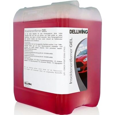 DELLWING Insektenentferner Gel 5L Kanister – Löst mühelos Insekten und Harze – Der Kalkblocker reduziert Mineralflecken auf dem Lack & Kunststoff – Perfekte Haftung an der Oberfläche DELLWING Insektenentferner Gel 5L Kanister – Löst mühelos Insekten und Harze – Der Kalkblocker reduziert Mineralflecken auf dem Lack & Kunststoff – Perfekte Haftung an der Oberfläche