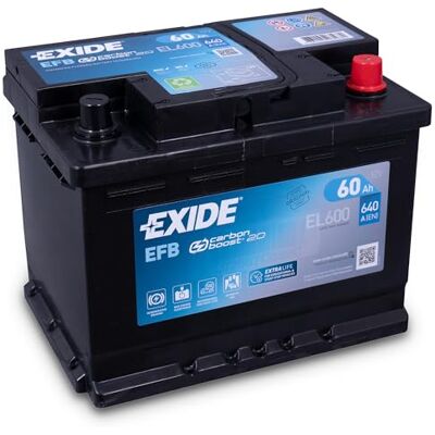 Exide Autobatterie EL600 EFB, 12 V, 60 Ah, 640 CCA Exide Autobatterie EL600 EFB, 12 V, 60 Ah, 640 CCA