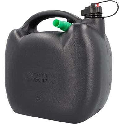 cartrend Benzinkanister, Kraftstoffkanister für Treibstoff aller Art, mit UN Zulassung, inklusive Ausgießer, Kunststoff, schwarz, 10L cartrend Benzinkanister, Kraftstoffkanister für Treibstoff aller Art, mit UN Zulassung, inklusive Ausgießer, Kunststoff, schwarz, 10L