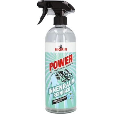 NIGRIN POWER Innenraumreiniger für Textilien, Kunststoff- und Gummiteile, Sitzbezüge und Innenverkleidungen, entfernt Schmutz sowie Nikotinrückstände, geruchsabsorber, transparent, 750 ml NIGRIN POWER Innenraumreiniger für Textilien, Kunststoff- und Gummiteile, Sitzbezüge und Innenverkleidungen, entfernt Schmutz sowie Nikotinrückstände, geruchsabsorber, transparent, 750 ml