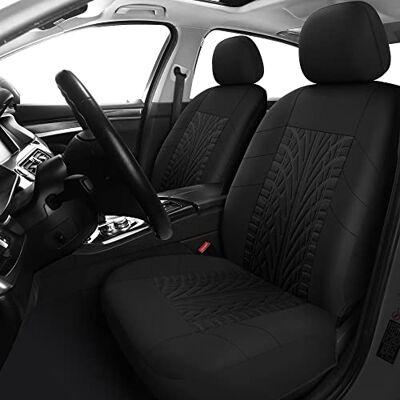VarCozy Autositzbezüge, Vordersitzbezüge vorne, 1 Paar, universelle Stoff-Vordersitzbezüge für Auto, atmungsaktiv und waschbar, Sitzbezüge für SUV, Limousine, Van, Auto-Innenbezüge, Airbag-kompatibel, VarCozy Autositzbezüge, Vordersitzbezüge vorne, 1 Paar, universelle Stoff-Vordersitzbezüge für Auto, atmungsaktiv und waschbar, Sitzbezüge für SUV, Limousine, Van, Auto-Innenbezüge, Airbag-kompatibel,