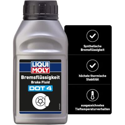 Liqui Moly Bremsflüssigkeit DOT 4, 1800 mm²/s 500 ml Art.-Nr.: 21156, Silber Liqui Moly Bremsflüssigkeit DOT 4, 1800 mm²/s 500 ml Art.-Nr.: 21156, Silber