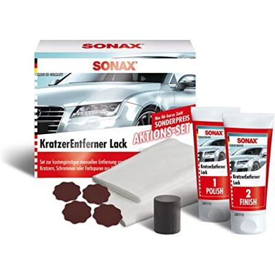 SONAX Aktionsset KratzerEntferner Lack (2 x 25 ml) beseitigt Kratzer und Schrammen aus Klarlacken Art-Nr. 03058410 SONAX Aktionsset KratzerEntferner Lack (2 x 25 ml) beseitigt Kratzer und Schrammen aus Klarlacken Art-Nr. 03058410