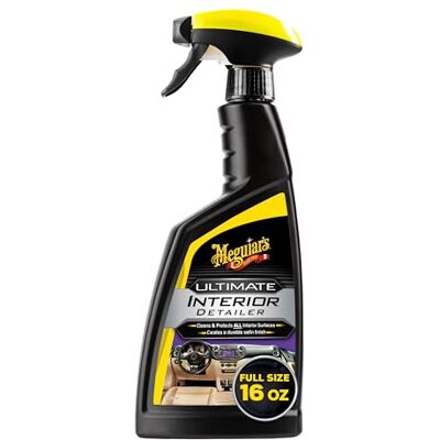 Meguiar's Ultimate Interior Detailer Innenraumreiniger Reinigt & Schützt alle Oberflächen im Innenbereich, Sprühreiniger innen, UV-Schutz, 450ml, G16216EU Meguiar's Ultimate Interior Detailer Innenraumreiniger Reinigt & Schützt alle Oberflächen im Innenbereich, Sprühreiniger innen, UV-Schutz, 450ml, G16216EU