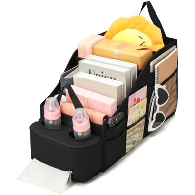 Romon Auto Organizer Rücksitz Autositz Organizer Kinder mit Seitennetztaschen & 2 Getränkehaltern Wasserabweisend für Kofferraum Innenraum Ideal für Spielzeug Snacks Reisezubehör Romon Auto Organizer Rücksitz Autositz Organizer Kinder mit Seitennetztaschen & 2 Getränkehaltern Wasserabweisend für Kofferraum Innenraum Ideal für Spielzeug Snacks Reisezubehör