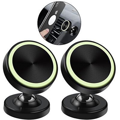 Vinabo Magnet Halterung Auto Handy mit 360°Grad Drehung, Armaturenbrett Handyhalter mit Klebrige Basis, Universal Autozubehör Innenraum für Verschiedene Telefonmodelle, 2 Stücke Vinabo Magnet Halterung Auto Handy mit 360°Grad Drehung, Armaturenbrett Handyhalter mit Klebrige Basis, Universal Autozubehör Innenraum für Verschiedene Telefonmodelle, 2 Stücke