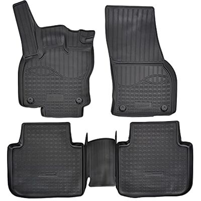 J&J AUTOMOTIVE 3D Gummimatten Auto Matten Fussmatten Kompatibel mit Tarraco ab 2018, Rand cca 4cm, Allwetter, 4Tlg, Premium Qualität J&J AUTOMOTIVE 3D Gummimatten Auto Matten Fussmatten Kompatibel mit Tarraco ab 2018, Rand cca 4cm, Allwetter, 4Tlg, Premium Qualität
