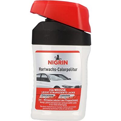 NIGRIN Hartwachs -Colorpolitur, reinigt, glättet, konserviert farbige Lacke, weiß, 300 ml NIGRIN Hartwachs -Colorpolitur, reinigt, glättet, konserviert farbige Lacke, weiß, 300 ml