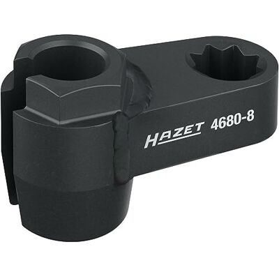 Hazet 4680-8 Abgassonden Einsatz, 1/2" Doppel-Vierkant Antrieb, 17 mm Schlüsselweite, für Abgas Temperatursensoren, passend für MERCEDES, PORSCHE, SEAT, ŠKODA, FIAT Hazet 4680-8 Abgassonden Einsatz, 1/2" Doppel-Vierkant Antrieb, 17 mm Schlüsselweite, für Abgas Temperatursensoren, passend für MERCEDES, PORSCHE, SEAT, ŠKODA, FIAT