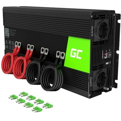 Green Cell 2000W/4000W 12V auf 230V Volt kfz Spannungswandler Wechselrichter Power Solar Inverter DC AC Umwandler Stromwandler Fahrzeuge Wohnwagen Auto Modifizierte Sinus Sine Wave Autoladegerät Green Cell 2000W/4000W 12V auf 230V Volt kfz Spannungswandler Wechselrichter Power Solar Inverter DC AC Umwandler Stromwandler Fahrzeuge Wohnwagen Auto Modifizierte Sinus Sine Wave Autoladegerät