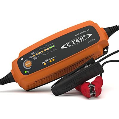 CTEK MXS 5.0 Polar Batterieladegerät 12V für Extreme Kälte Erhaltungsladegerät mit Entsulfatierung & Rekonditionierung, funktioniert zuverlässig bei Frost CTEK MXS 5.0 Polar Batterieladegerät 12V für Extreme Kälte Erhaltungsladegerät mit Entsulfatierung & Rekonditionierung, funktioniert zuverlässig bei Frost