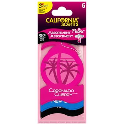 California Scents Palms Auto Lufterfrischer Sortiment – 6 Stück California Scents Palms Auto Lufterfrischer Sortiment – 6 Stück
