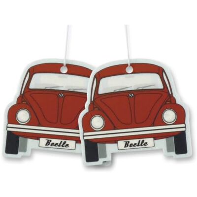 BRISA VW Collection Volkswagen Luft-Erfrischer-Duft-Spender fürs Auto im Käfer Motiv Doppelpack (Melone/Rot) BRISA VW Collection Volkswagen Luft-Erfrischer-Duft-Spender fürs Auto im Käfer Motiv Doppelpack (Melone/Rot)