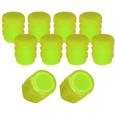 cyclingcolors 10x Ventilkappen Ventildeckel Leuchtend Phosphoreszierend Auto Motorrad Fahrrad Ventilabdeckung Radventilkappen Reifenventilkappen Autoventil-Kappen Kunststoff, Gelb cyclingcolors 10x Ventilkappen Ventildeckel Leuchtend Phosphoreszierend Auto Motorrad Fahrrad Ventilabdeckung Radventilkappen Reifenventilkappen Autoventil-Kappen Kunststoff, Gelb