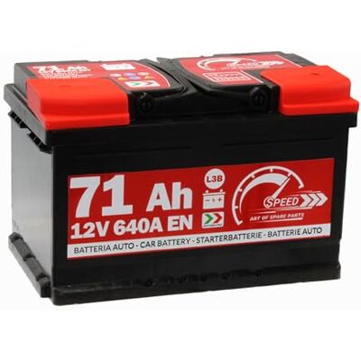 SMC AUTOBATTERIE Speed L3B71-12V 71Ah 640A Con Polo POSITIVO A DESTRA SMC AUTOBATTERIE Speed L3B71-12V 71Ah 640A Con Polo POSITIVO A DESTRA