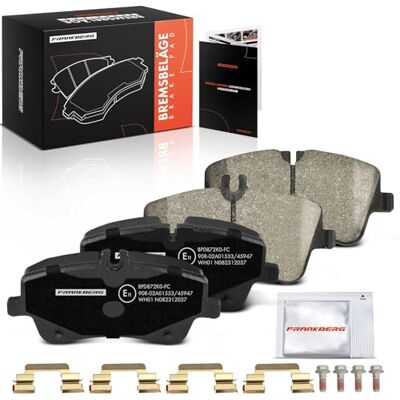 Frankberg Bremsbelagsatz inkl. 4x Bremsbeläge Vorne Kompatibel mit SLK R171 CLC-Klasse CL203 C-Klasse Coupe CL203 CLK Cabriolet A209 Replace# 0034205920,0034209520 Frankberg Bremsbelagsatz inkl. 4x Bremsbeläge Vorne Kompatibel mit SLK R171 CLC-Klasse CL203 C-Klasse Coupe CL203 CLK Cabriolet A209 Replace# 0034205920,0034209520