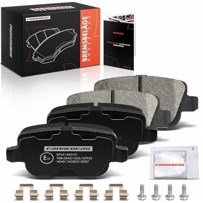Frankberg Bremsbelagsatz inkl. 4x Bremsbeläge Hinten Kompatibel mit Galaxy WA6 Mondeo IV Turnier BA7 K.u.g.a I S-Max WA6 Mondeo IV BA7 Replace# 6G912M008GA,6G912M008GB Frankberg Bremsbelagsatz inkl. 4x Bremsbeläge Hinten Kompatibel mit Galaxy WA6 Mondeo IV Turnier BA7 K.u.g.a I S-Max WA6 Mondeo IV BA7 Replace# 6G912M008GA,6G912M008GB